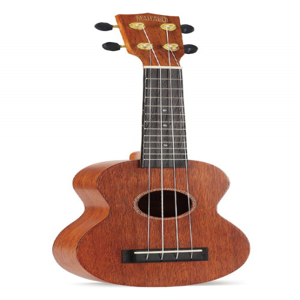 Mahalo MJ1TBR Java Series Trans Brown Soprano Ukulele With Bag