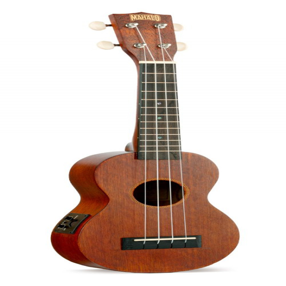 Mahalo MJ1VTTBR Java Series Trans Brown Soprano Ukulele With Bag
