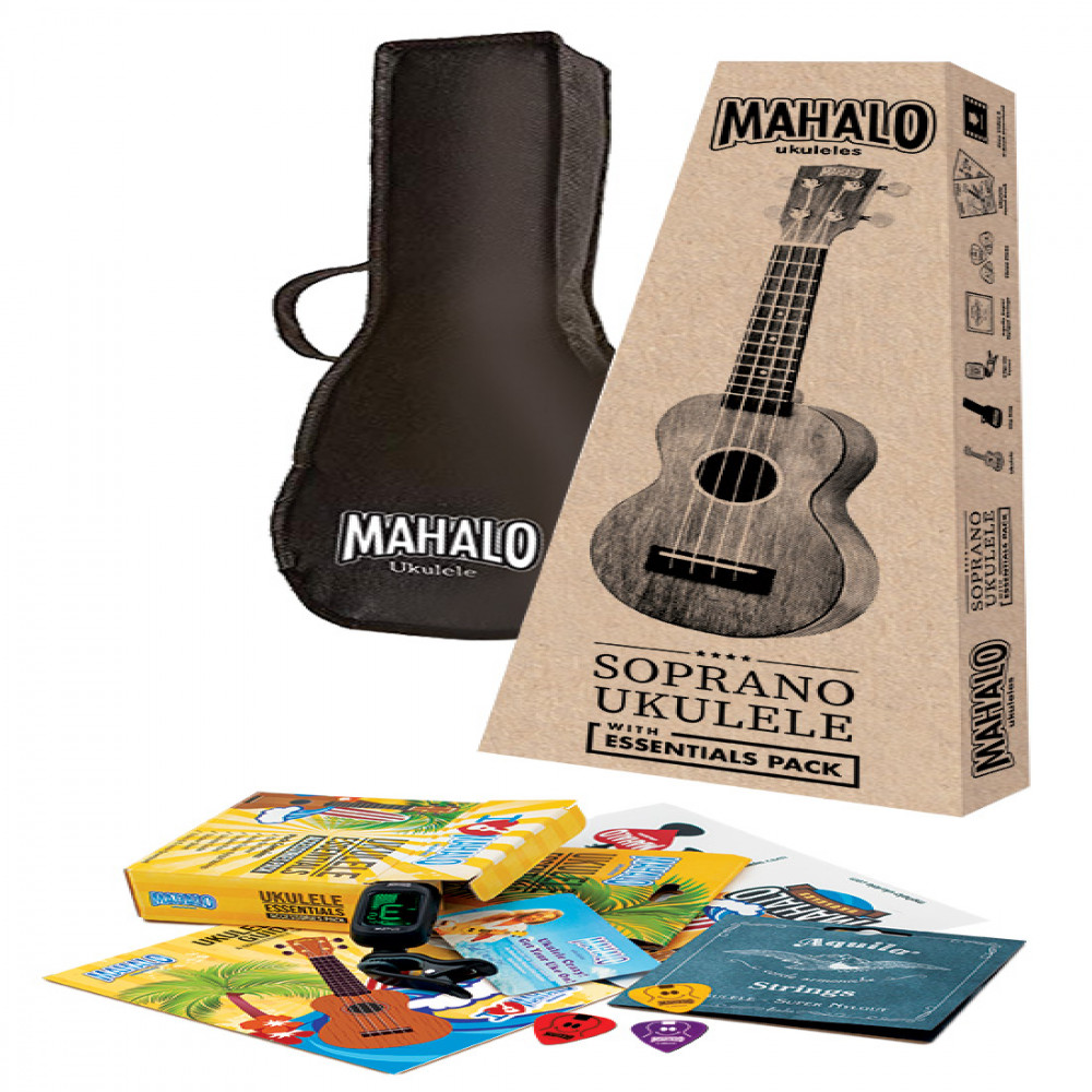 Mahalo MJ2TBRK Java Series Trans Brown Concert Ukulele With Bag