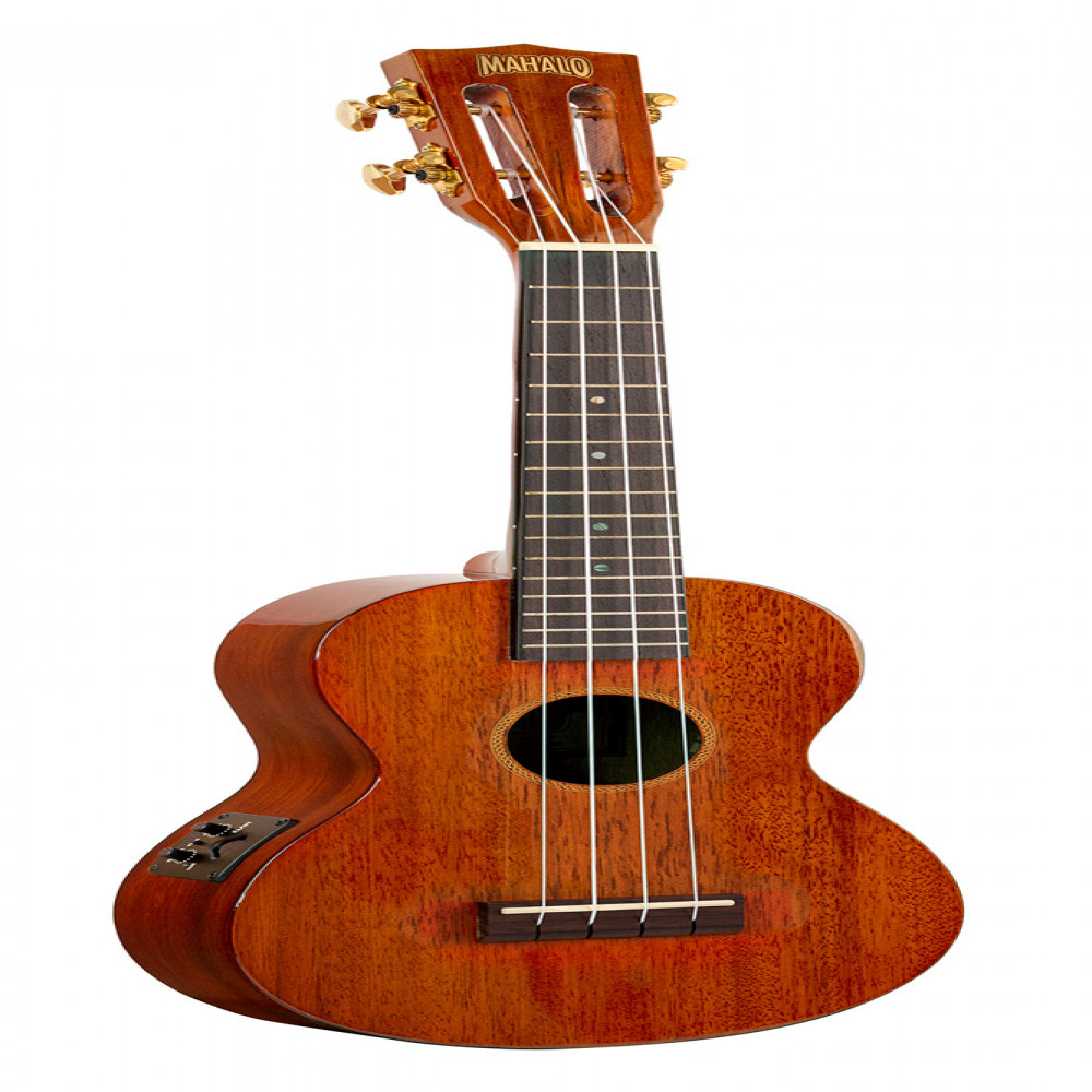 Mahalo MJ2VTVNA Java Series Electric Acoustic Vintage Natural Concert Ukulele With Bag
