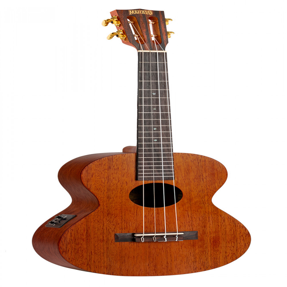 Mahalo MJ4VTTBR Java Series Electric Acoustic Trans Brown Baritone Ukulele