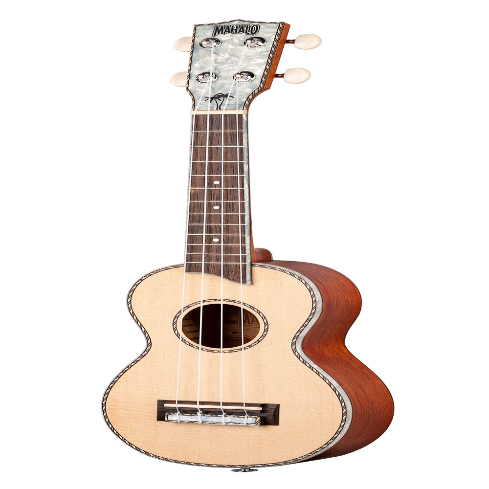 Mahalo MP1 Pearl Series Natural Soprano Ukulele With Bag