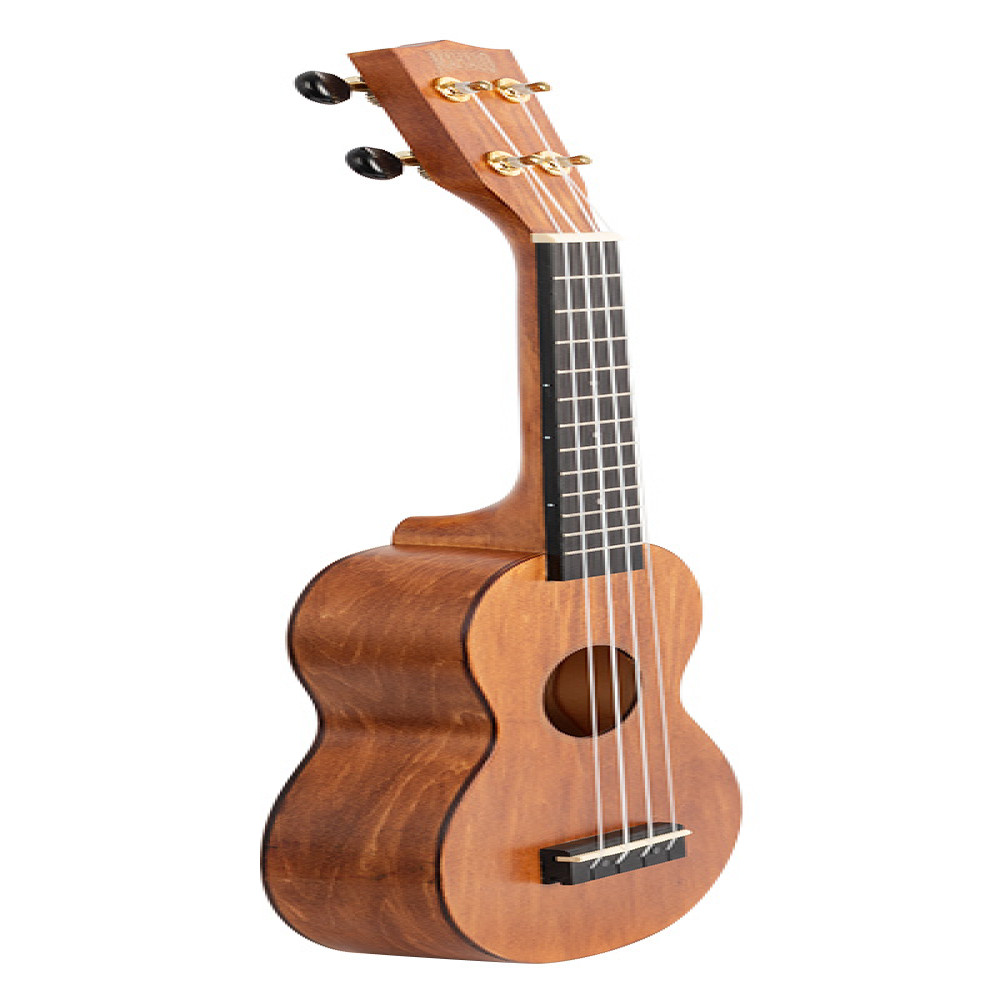 Mahalo MS1TBR Slimline Series Trans Brown Soprano Ukulele with Bag