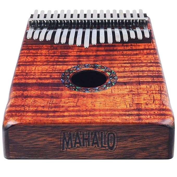 Mahalo MKA17KA Photo Flame Koa Kalimba with Bag & Tuning Hammer