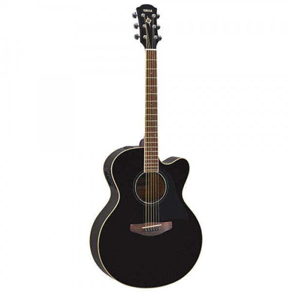 Yamaha CPX600 Medium Jumbo Cutaway Rosewood Black Acoustic Guitar