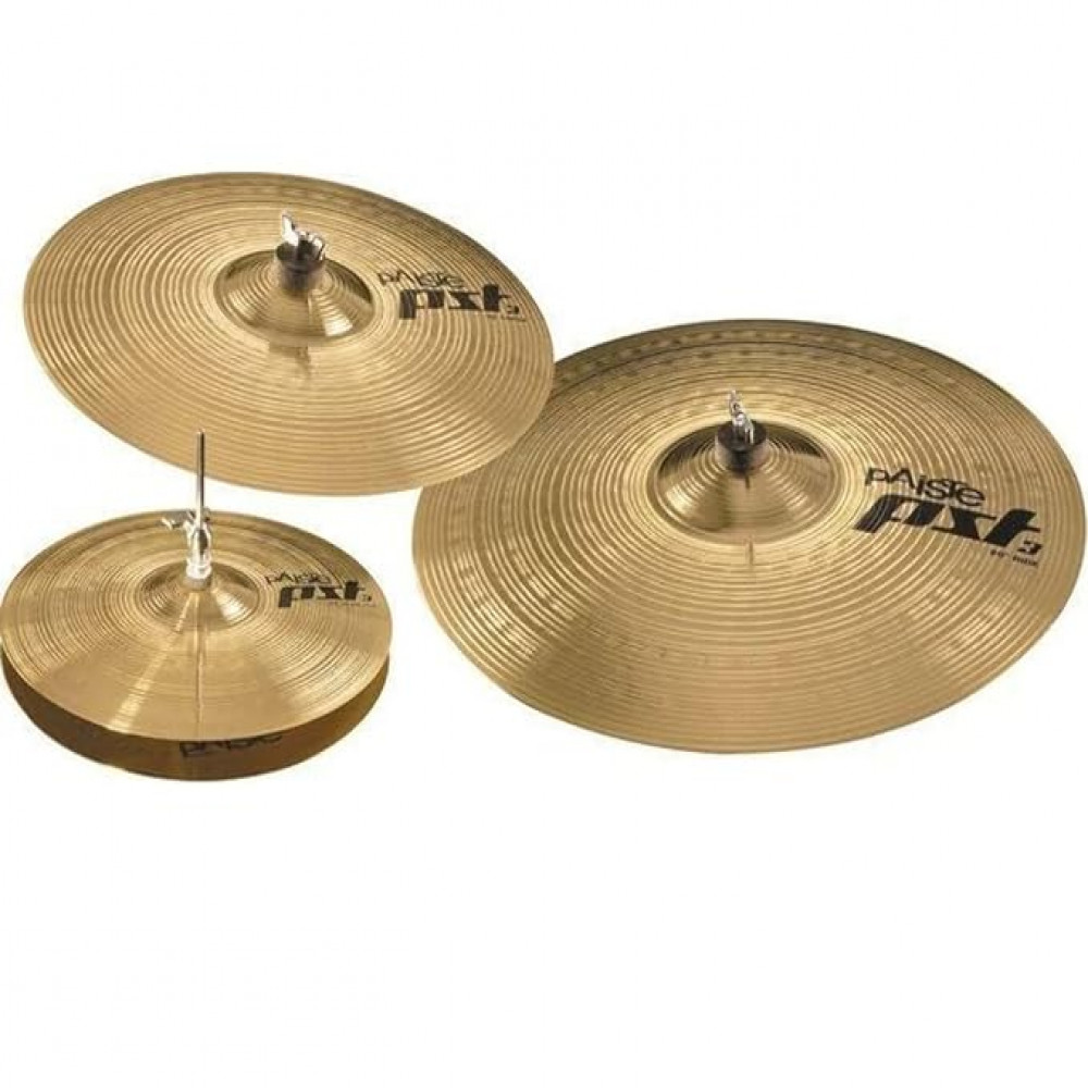 Paiste 000063USET PST 3 Series Universal Cymbal Set with 14" Hi-Hats, 18" Crash Ride, 20" Ride & 16" Crash