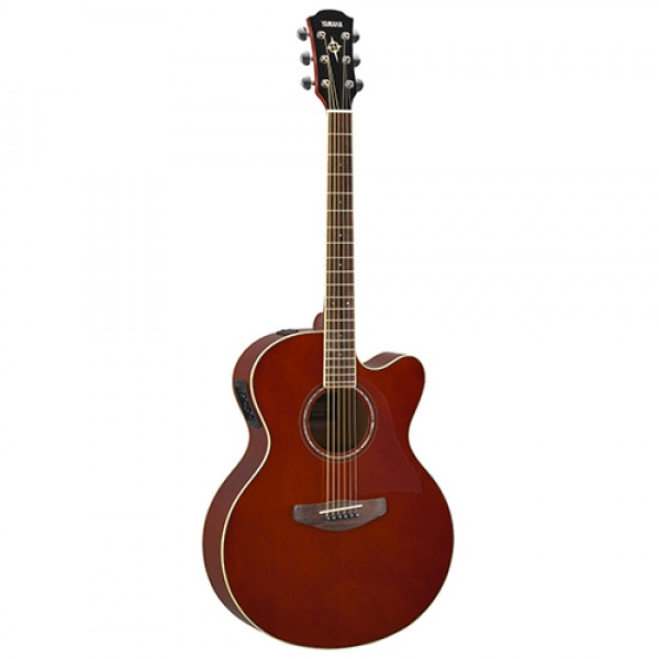 Yamaha CPX600 Medium Jumbo Cutaway Rosewood Root Beer Acoustic Guitar