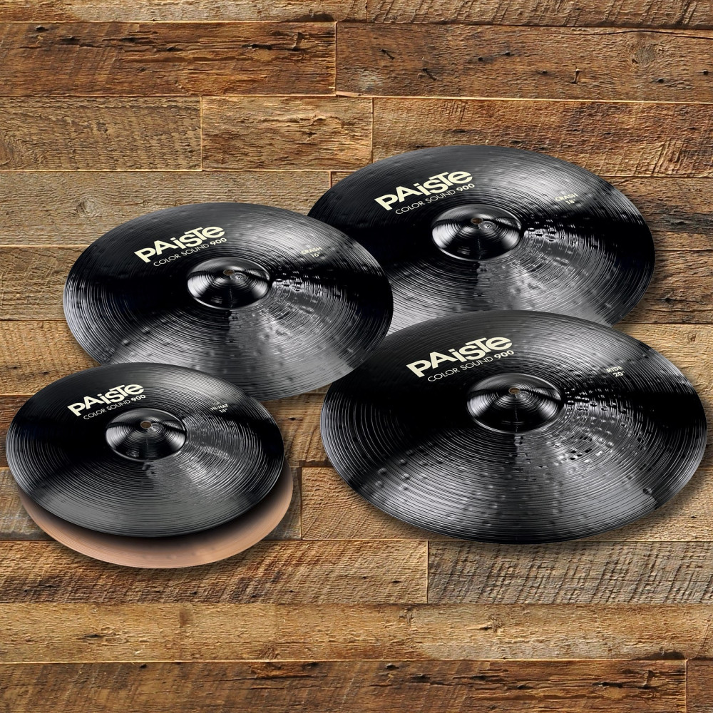 Paiste 000190MXTE Color Sound 900 Series Black Set (14/16/18/ 20)