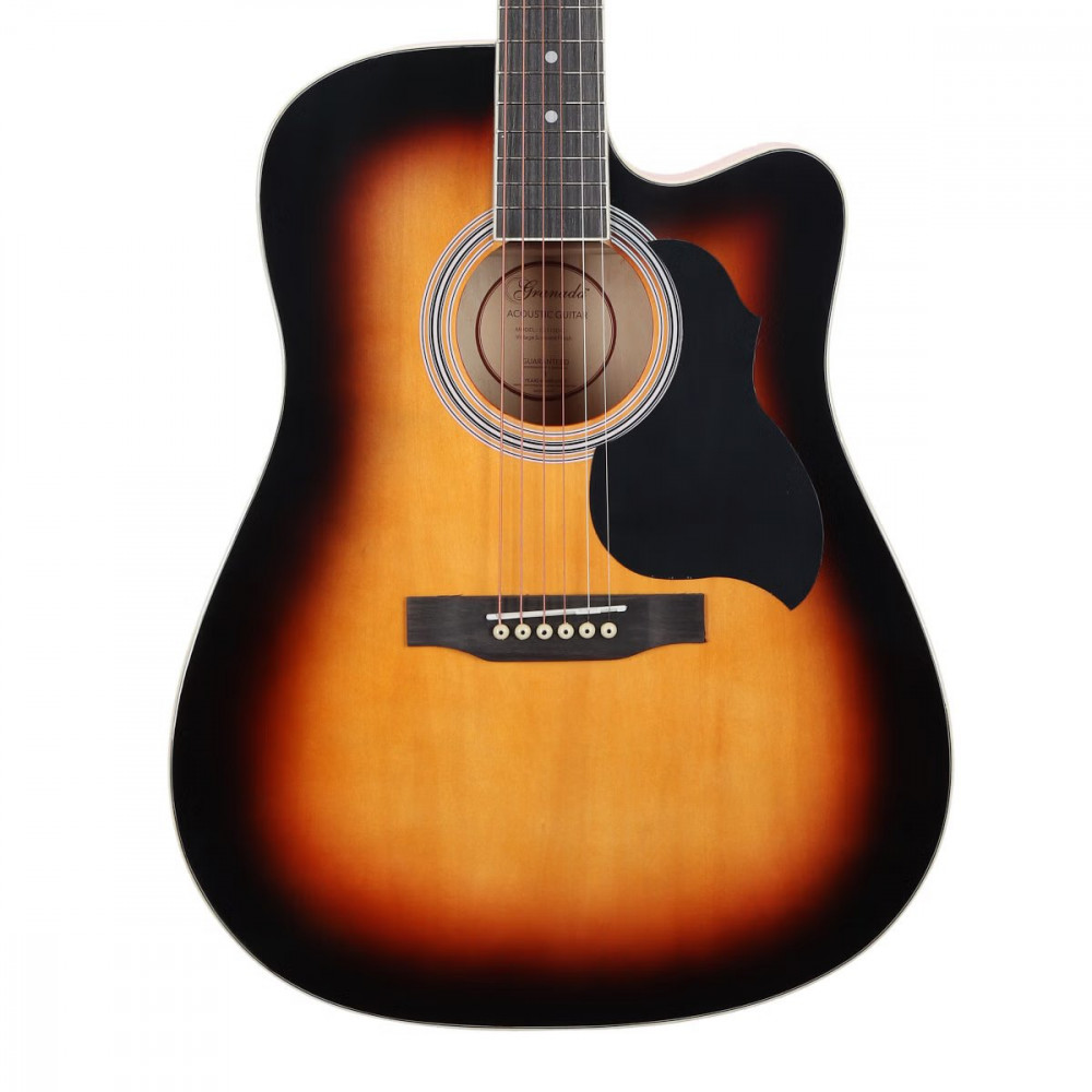 Granada GL113D-C Cut-Away Vintage Sunburst Gloss Acoustic Guitar