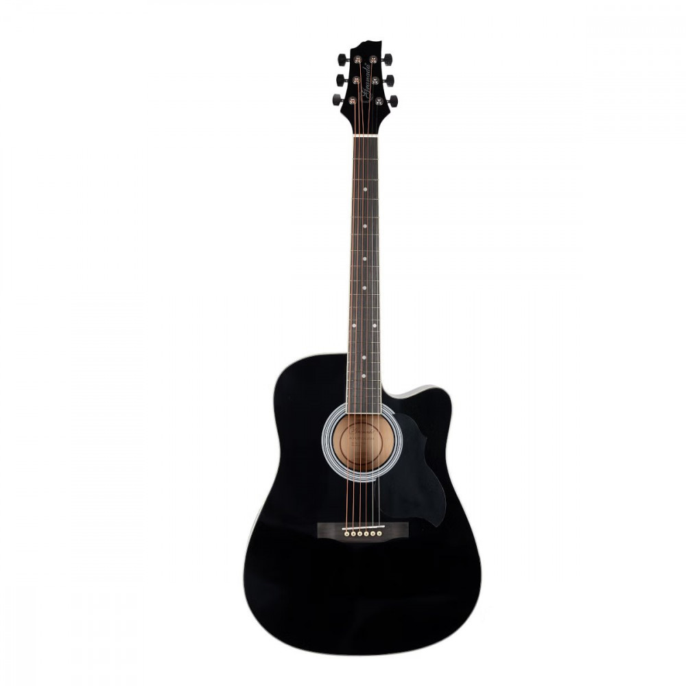 Granada GL113D-C Cut-Away Black Gloss Acoustic Guitar