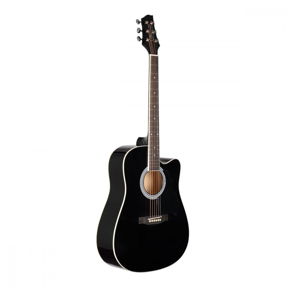 Granada GL113D-C Cut-Away Black Gloss Acoustic Guitar