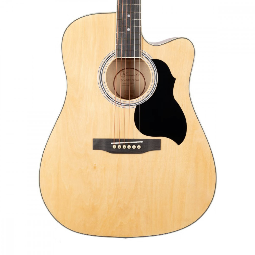 Granada GL113D-C Cut-Away Natural Gloss Acoustic Guitar
