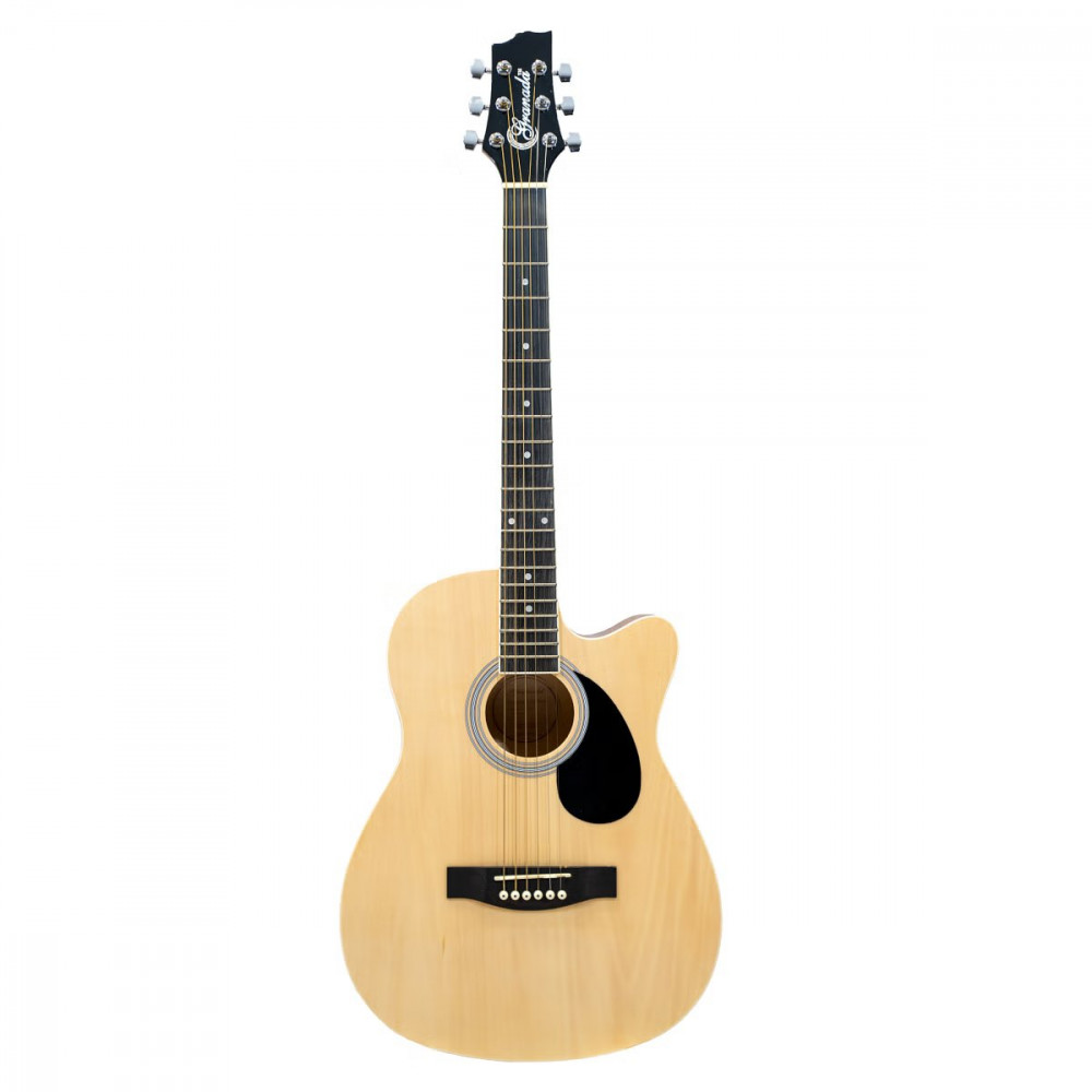 Granada GL112C-F Cutaway Medium Natural Acoustic Guitar