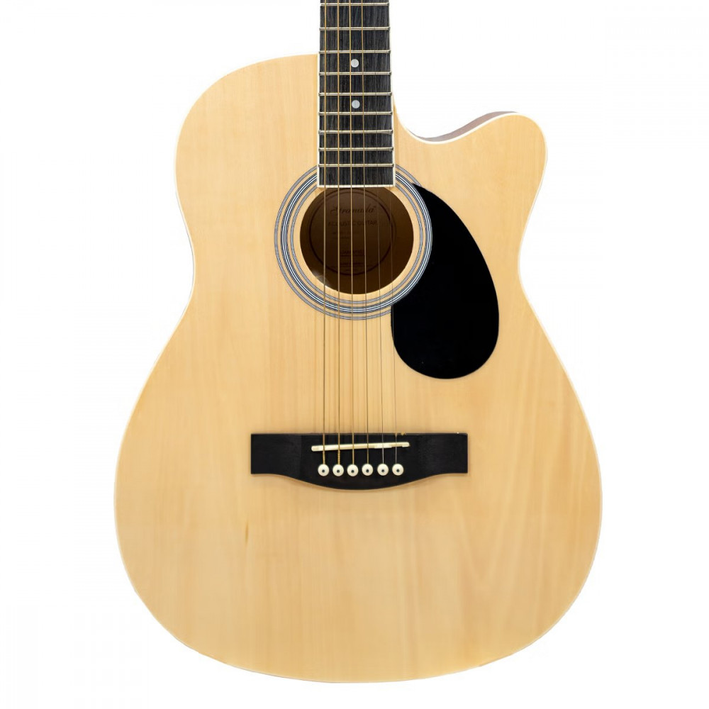 Granada GL112C-F Cutaway Medium Natural Acoustic Guitar