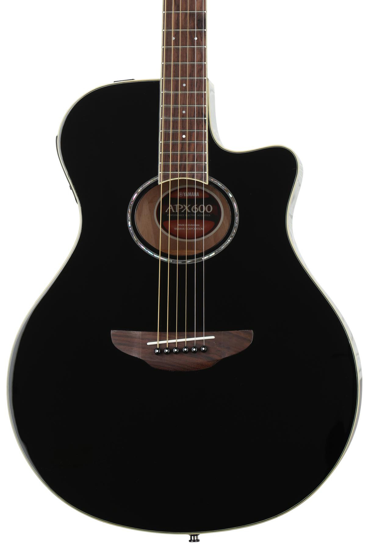 Yamaha APX600 APX Shape Rosewood Black Acoustic Guitar