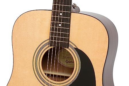 Epiphone EA10NACH1 DR 100 Mahogany Rosewood 6-string with Spruce Top Dreadnought Songmaker Natural Acoustic Guitar