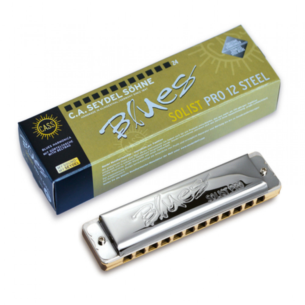 Seydel 11602C Blues Solist Pro 12 Steel Solo Key C Harmonica
