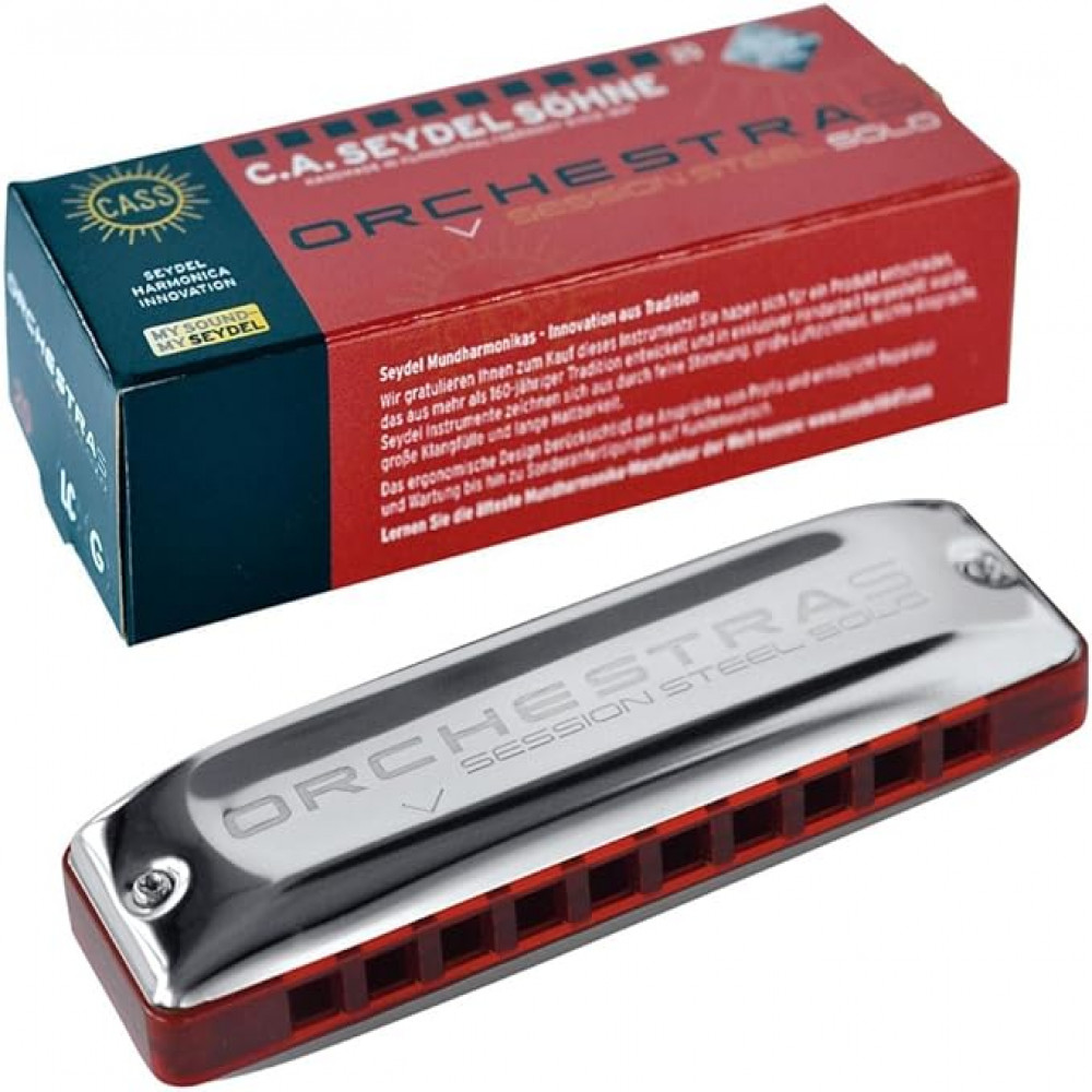 Seydel 10330A Blues Orchestra S Session Steel Key C Harmonica