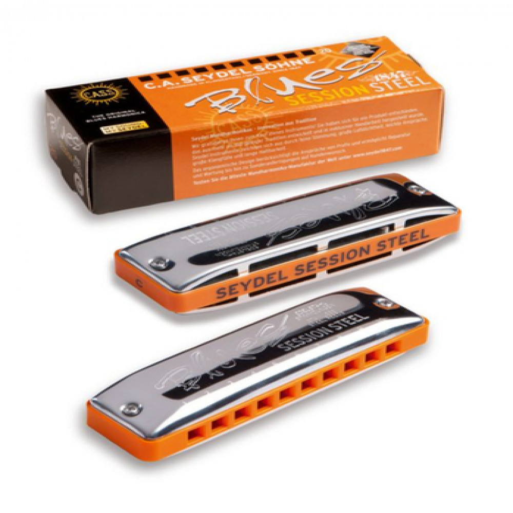 Seydel 10301A Blues Session Steel Key A Harmonica