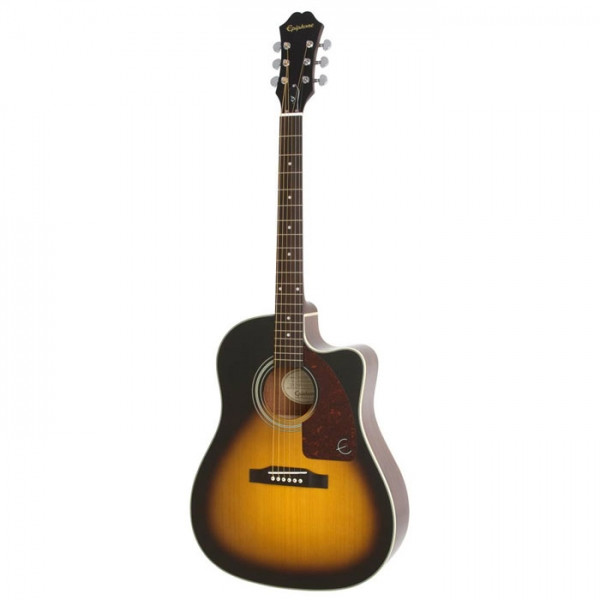Epiphone EE21VSCH1 J-15 EC Mahogany Jumbo Cutaway Vintage Sunburst Acoustic Guitar