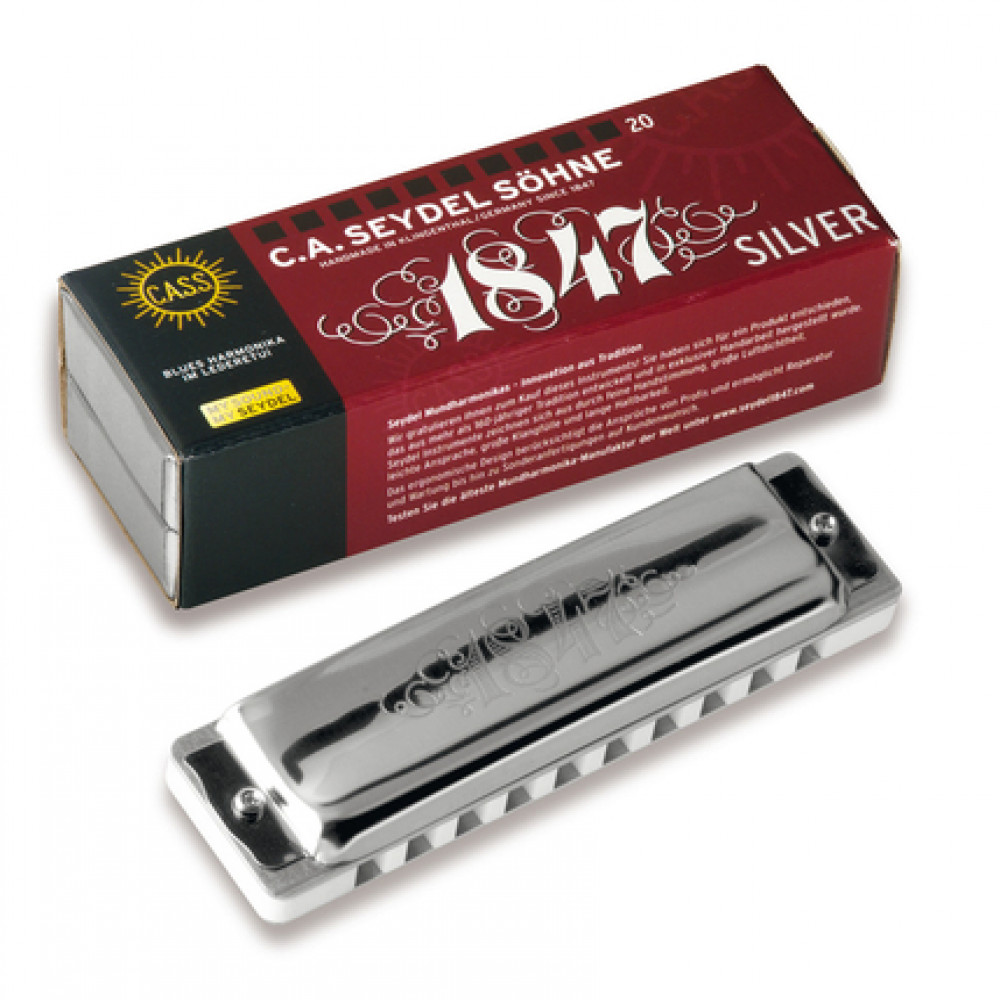 Seydel 16301G Blues 1847 Silver Key G Harmonica