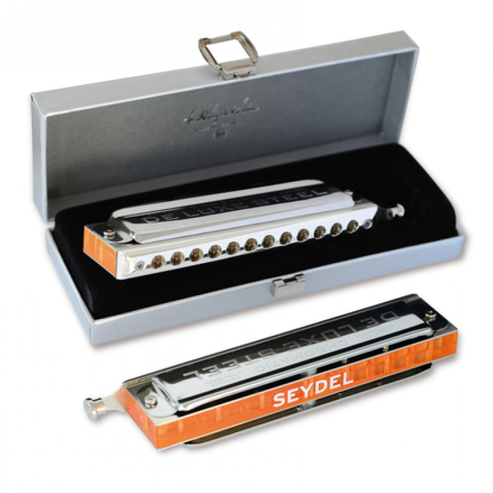 Seydel 54480Bb Chromatic De Luxe Steel Key Bb Harmonica