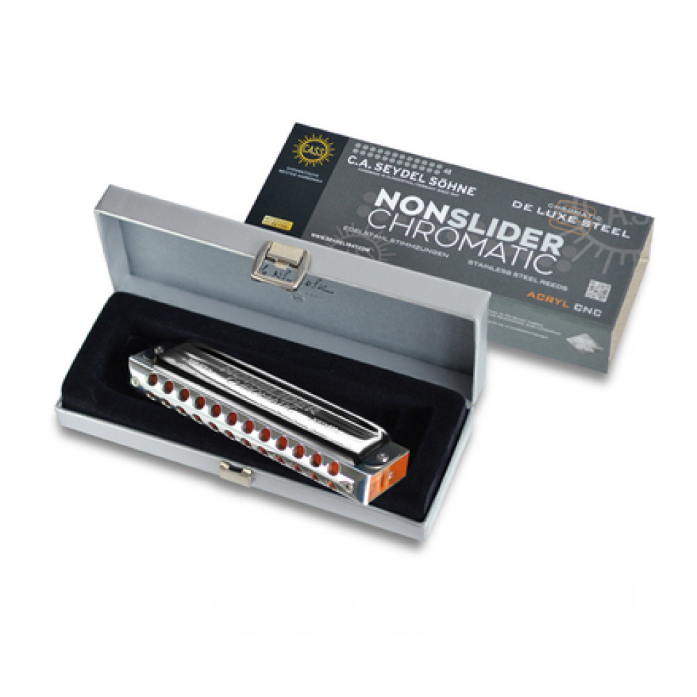 Seydel 54481C Non Slider Chromatic Deluxe Steel C Harmonica