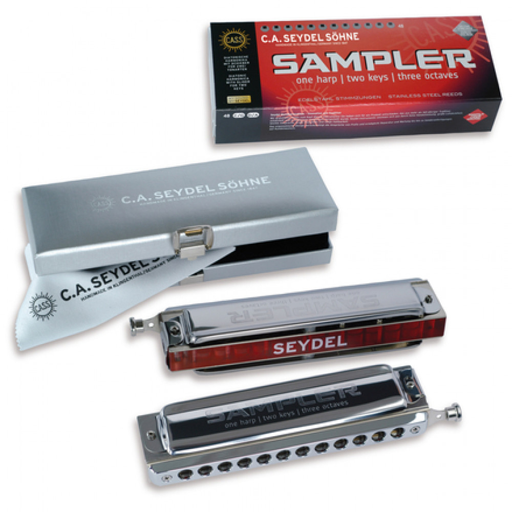 Seydel 24480CG Tremolo Sampler C/G Harmonica