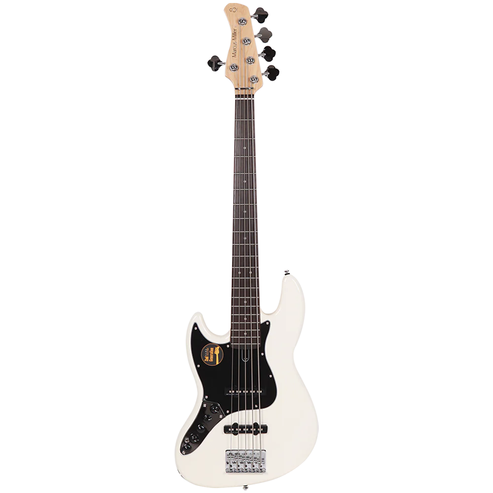 Sire V3-5 LH AWH V3 Series 5 String Antique White Lefty Electric Bass Guitar