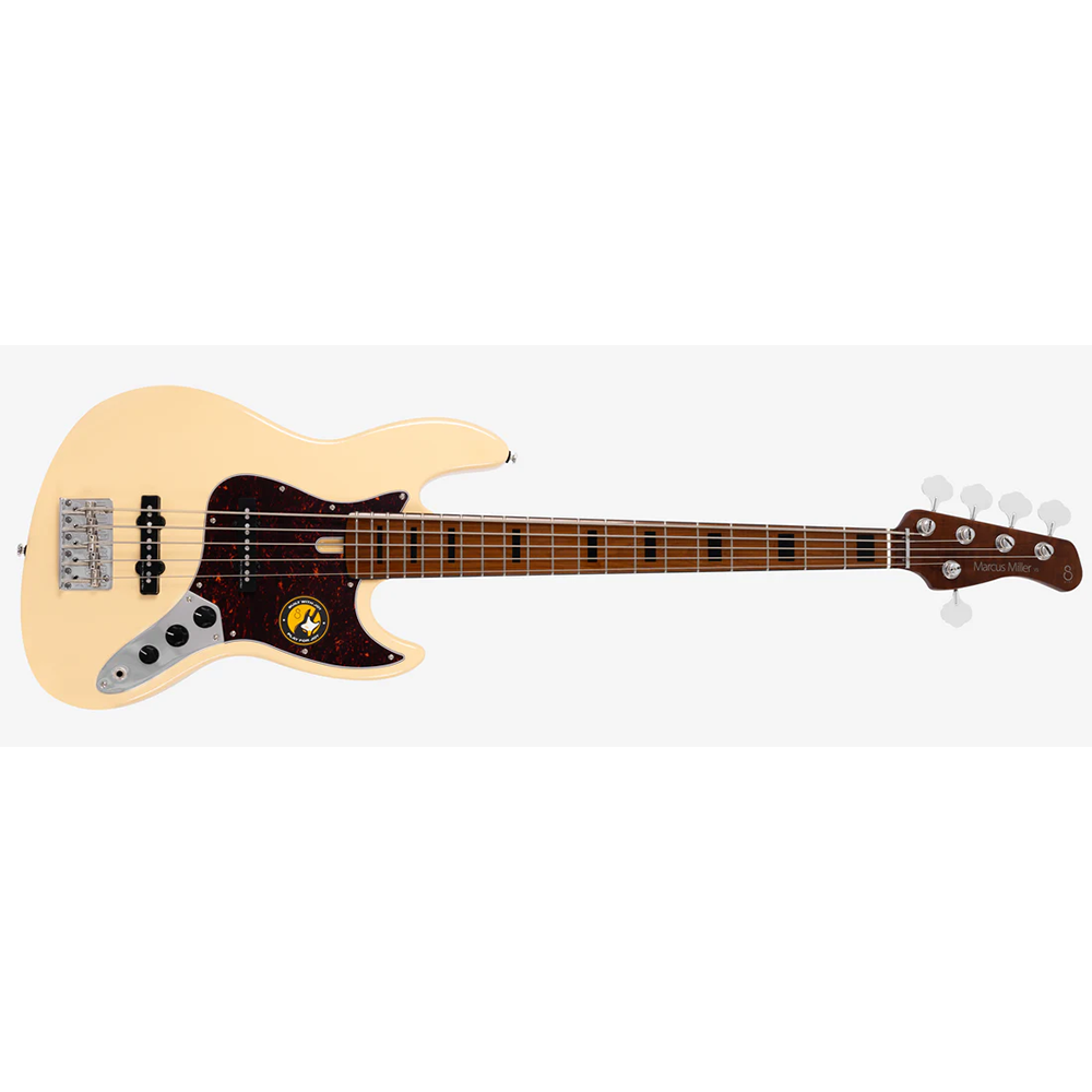 Sire V5 Alder-5 VWH V5 Series 5 String Alder Vintage White Electric Bass Guitar