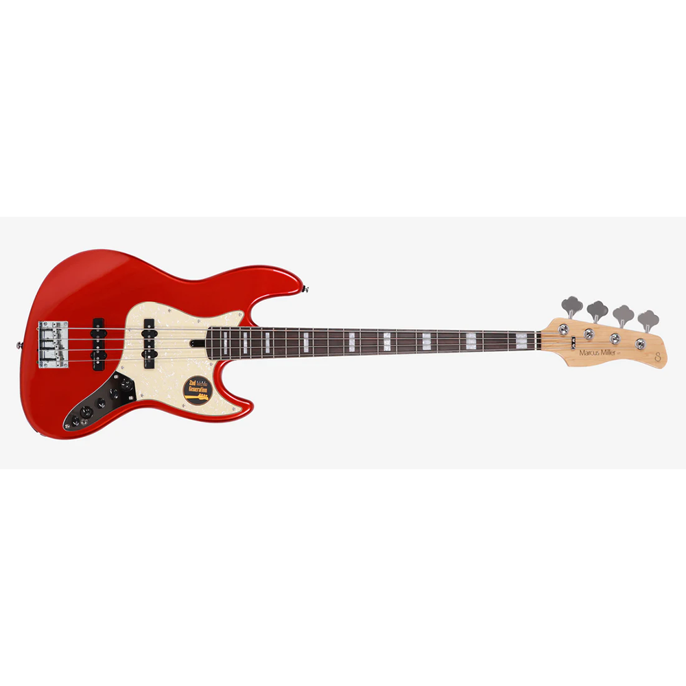 Sire V7 Alder-4 BMR V7 Series 4 String Alder Bright Metallic Red Electric Bass Guitar
