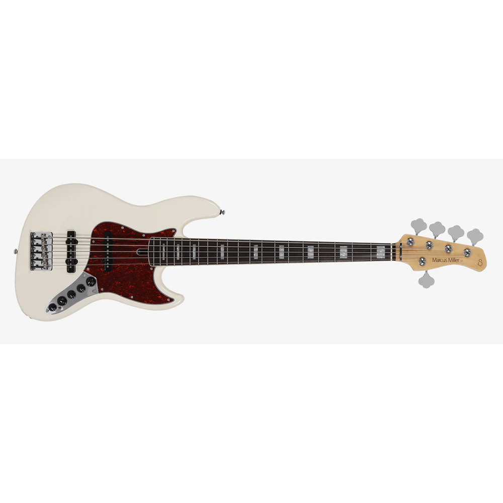 Sire V7 Alder-5 AWH V7 Series 5 String Alder Antique White Electric Bass Guitar