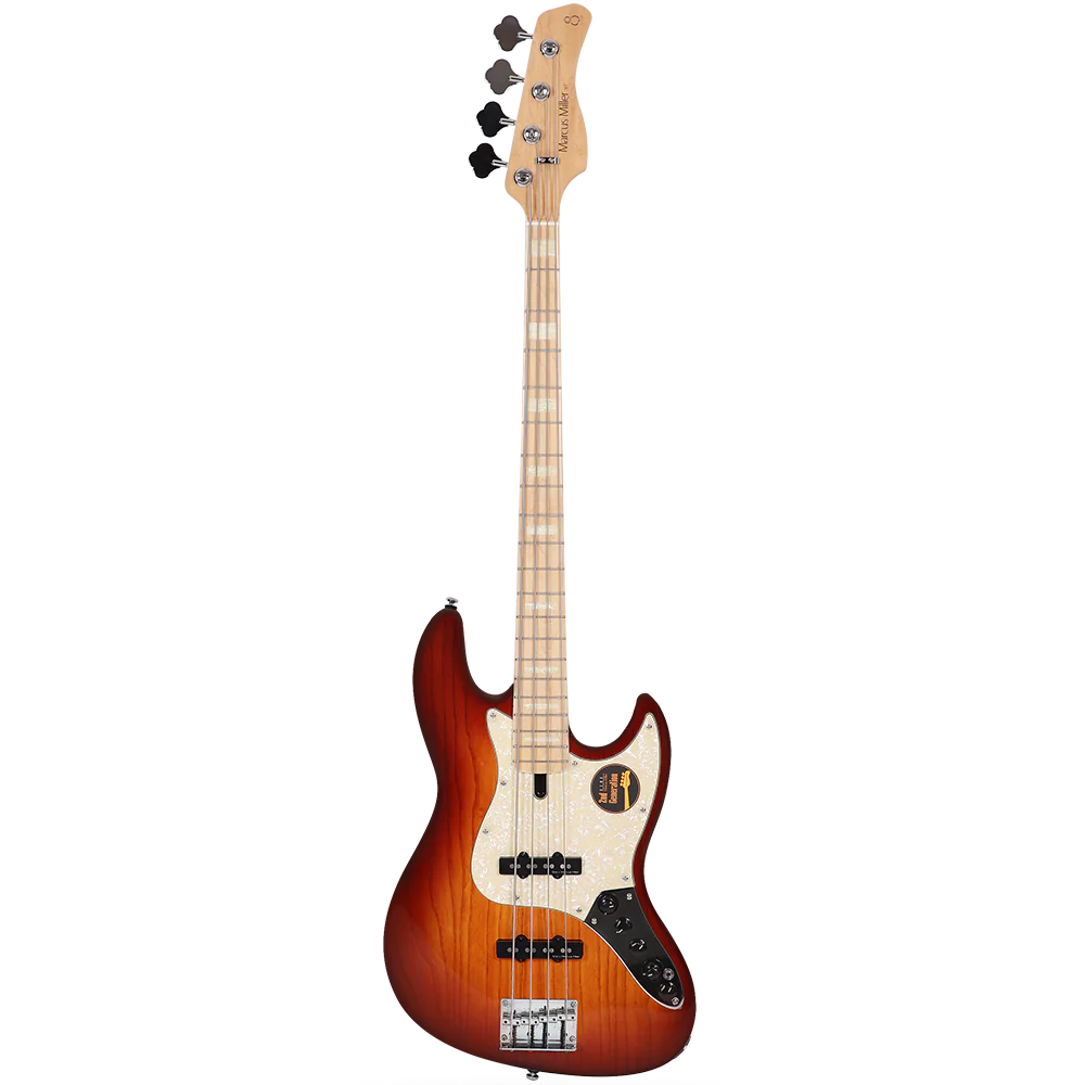 Sire V7 Swamp Ash-4 TS V7 Series 4 String Swamp Ash Tobaco Sunburst Electric Bass Guitar