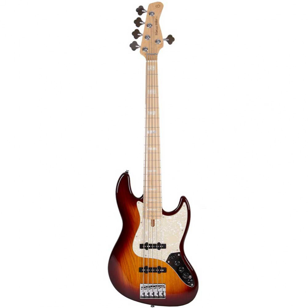 Sire V7 Swamp Ash-5 TS V7 Series 5 String Swamp Ash Tobacco Sunburst Electric Bass Guitar