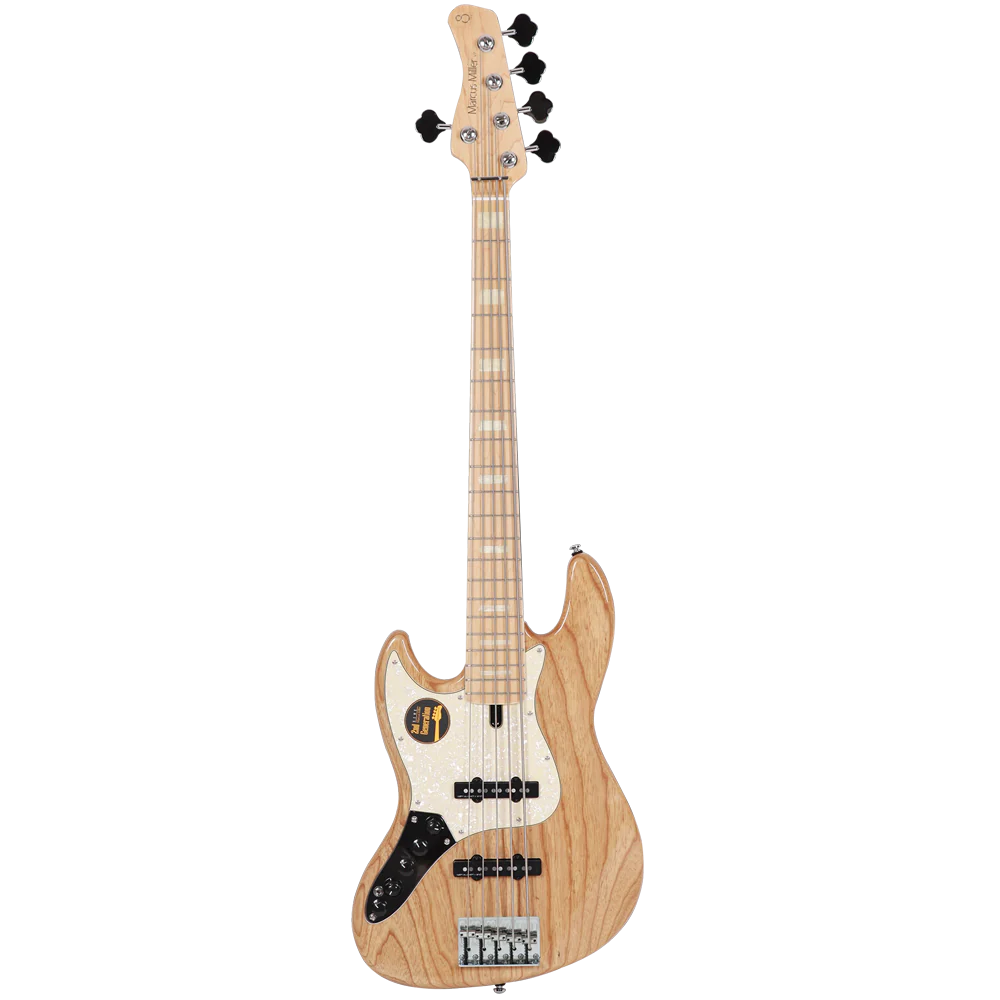 Sire V7 Swamp Ash-5 LH NT V7 Series 5 String Swamp Ash Natural Lefty Electric Bass Guitar