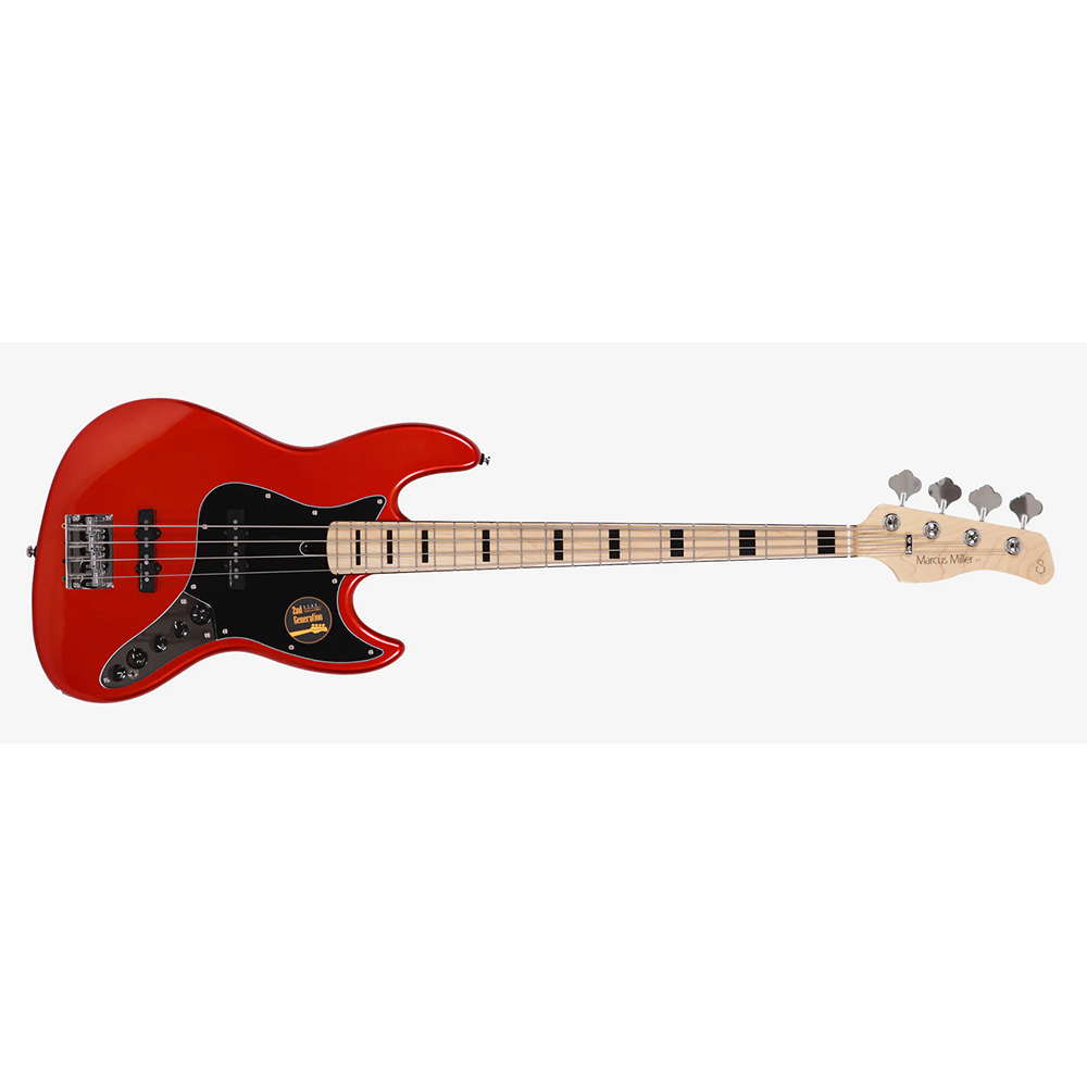Sire V7 Vintage Alder-4 BMR V7 Vintage Series 4 String Alder Bright Metallic Red Electric Bass Guitar