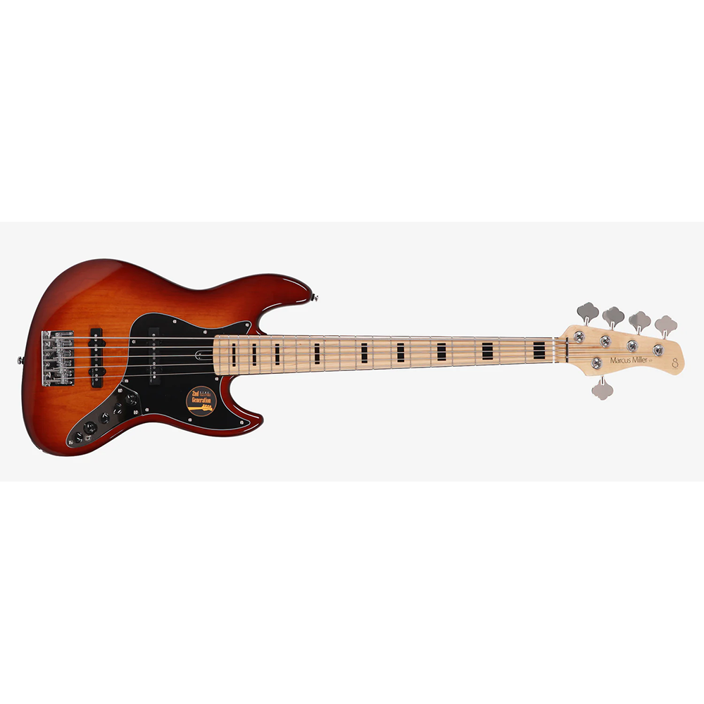 Sire V7 Vintage Alder-5 TS V7 Vintage Series 5 String Alder Tobacco Sunburst Electric Bass Guitar