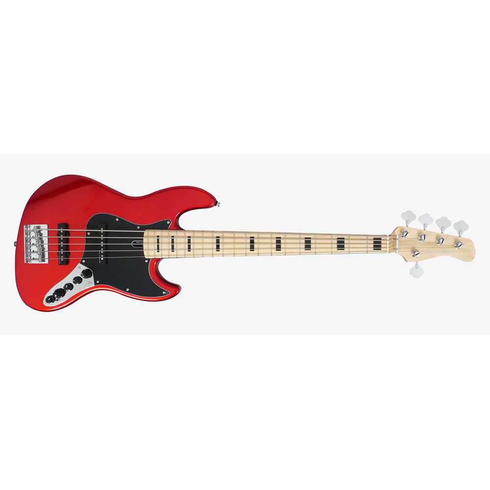 Sire V7 Vintage Alder-5 BMR V7 Vintage Series 5 String Alder Bright Metallic Red Electric Bass Guitar