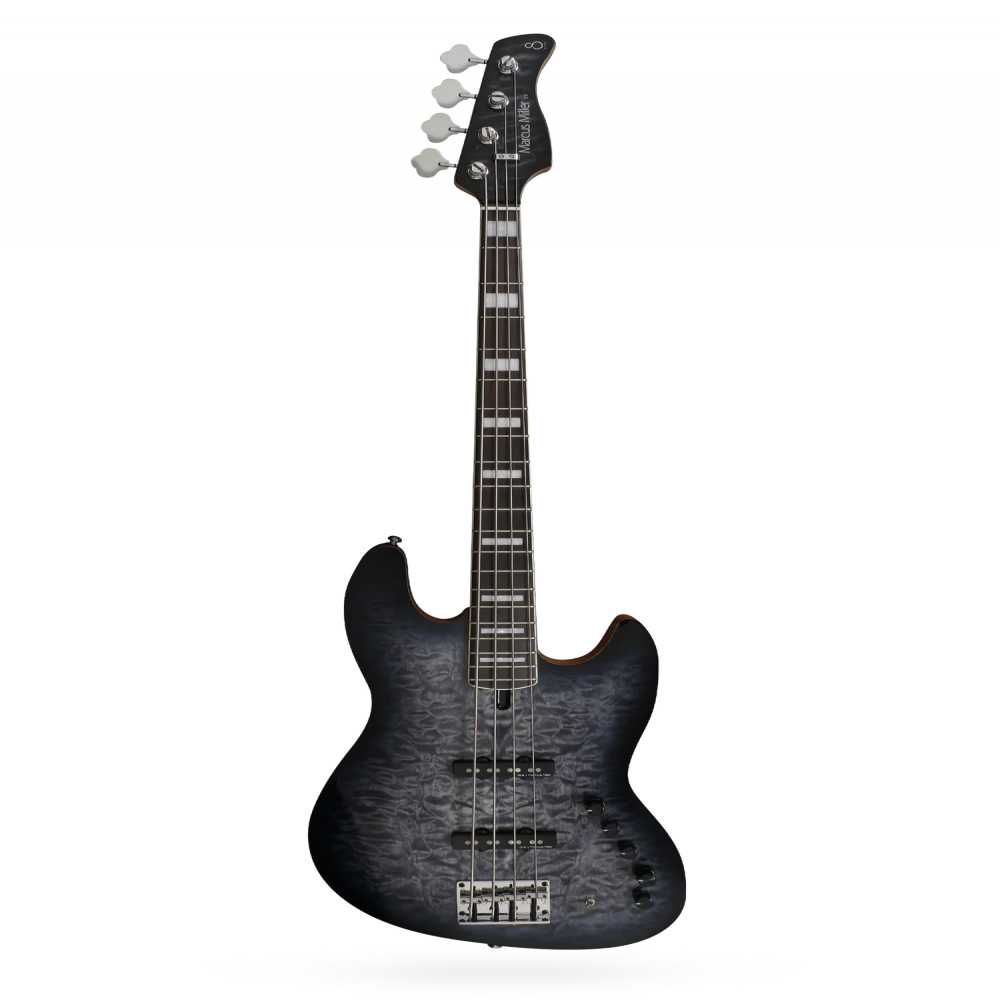 Sire V9 Swamp Ash-4 TBK V9 Series 4 String Swamp Ash Transparent Black Electric Bass Guitar