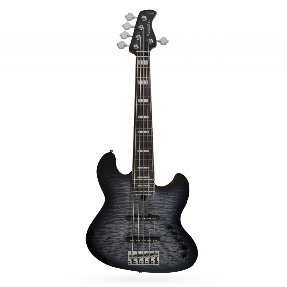 Sire V9 Swamp Ash-5 TBK V9 Series 4 String Swamp Ash Transparent Black Electric Bass Guitar