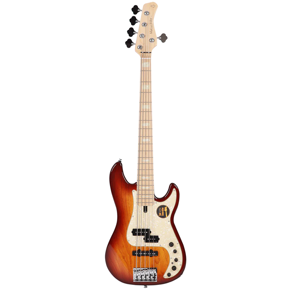 Sire P7 Swamp Ash-5 TS P7 Series 5 String Swamp Ash Tobacco Sunburst Electric Bass Guitar