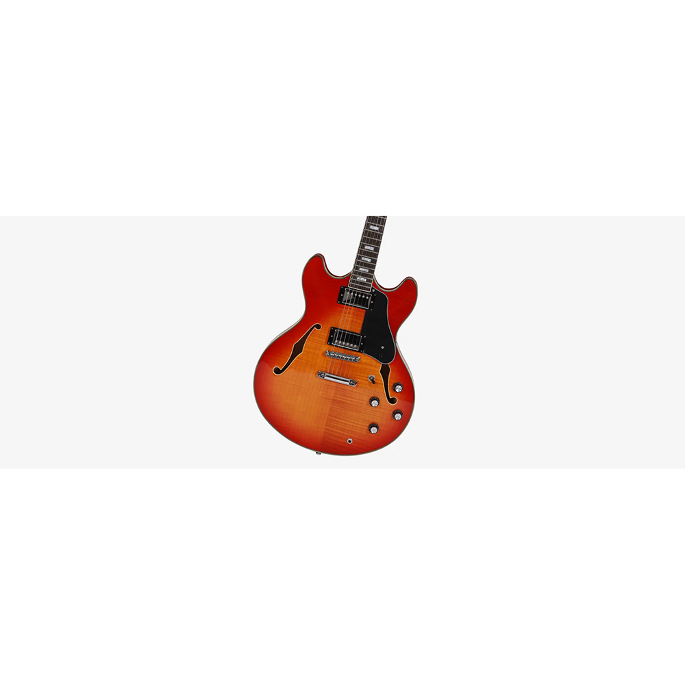 Sire H7 CS Semi Hollow Larry Calton H7 Cherry Sunburst Electric Guitar