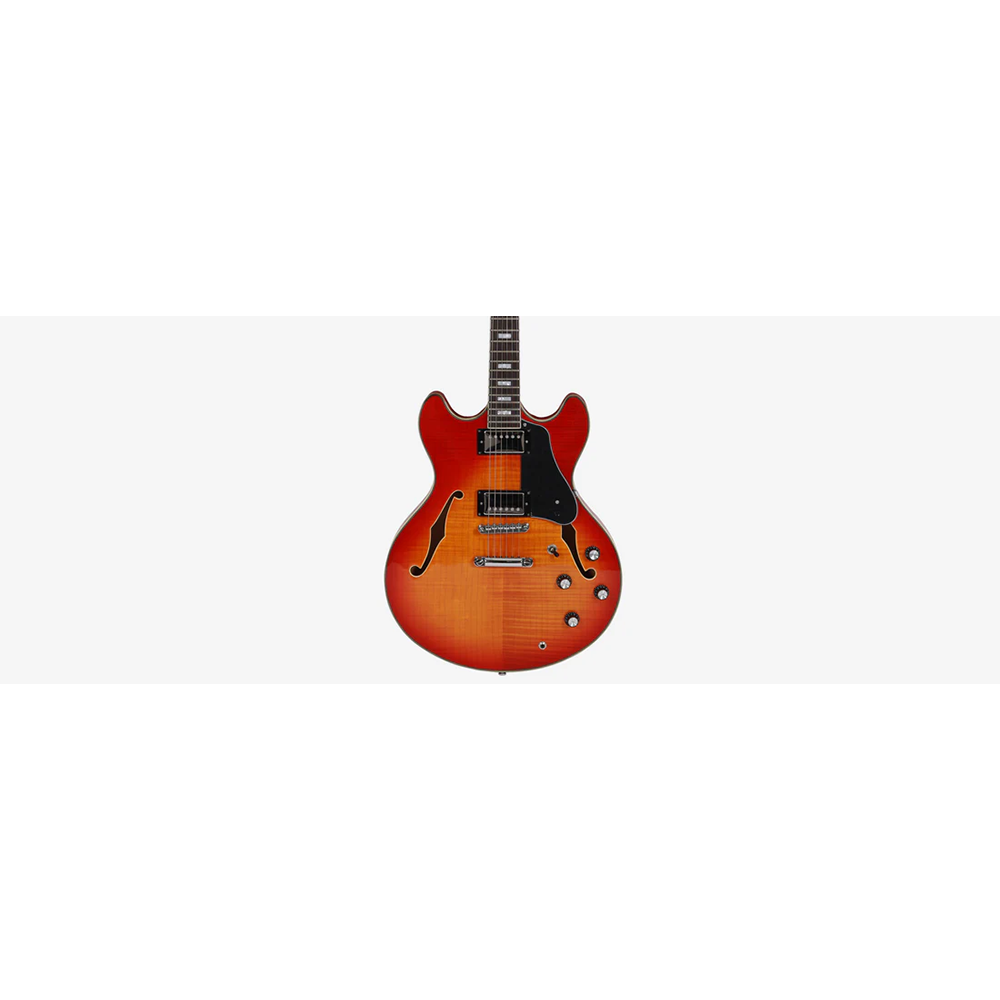 Sire H7 CS Semi Hollow Larry Calton H7 Cherry Sunburst Electric Guitar