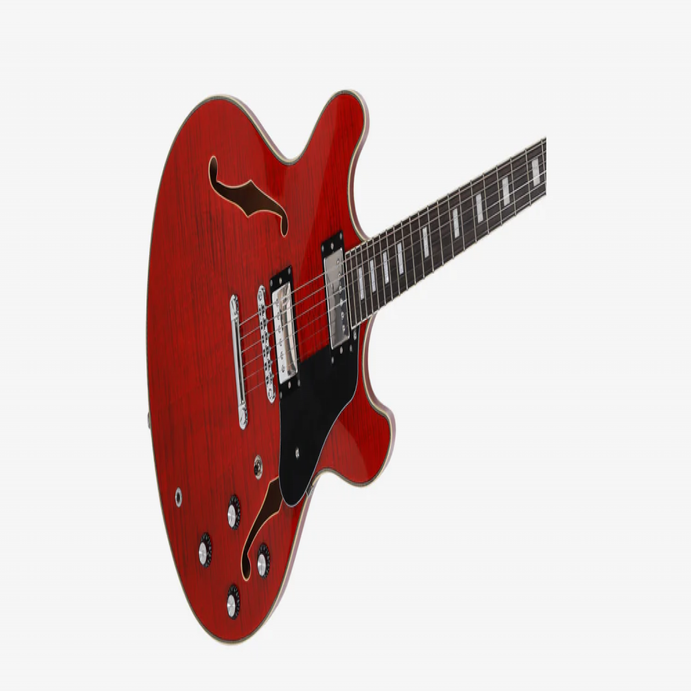 Sire H7 STR Semi Hollow Larry Calton H7 See Through Red Electric Guitar