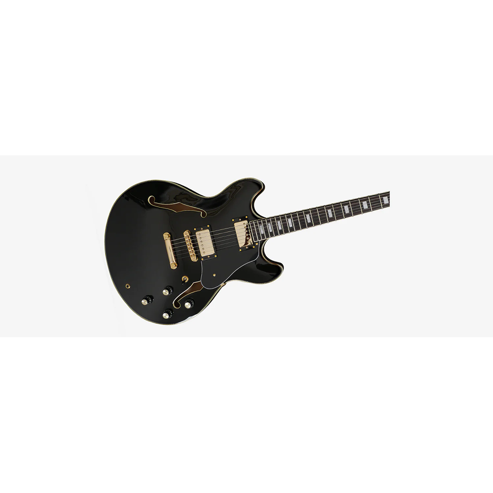 Sire H7 BK Semi Hollow Larry Calton H7 Black Electric Guitar