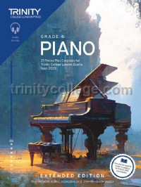 Trinity Piano Pieces Plus Exercises From 2023 Grade 6 - Extended Edition