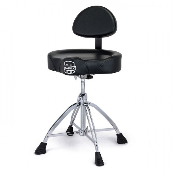 Mapex Drum Throne, with Back-Rest, Saddle Seat T875