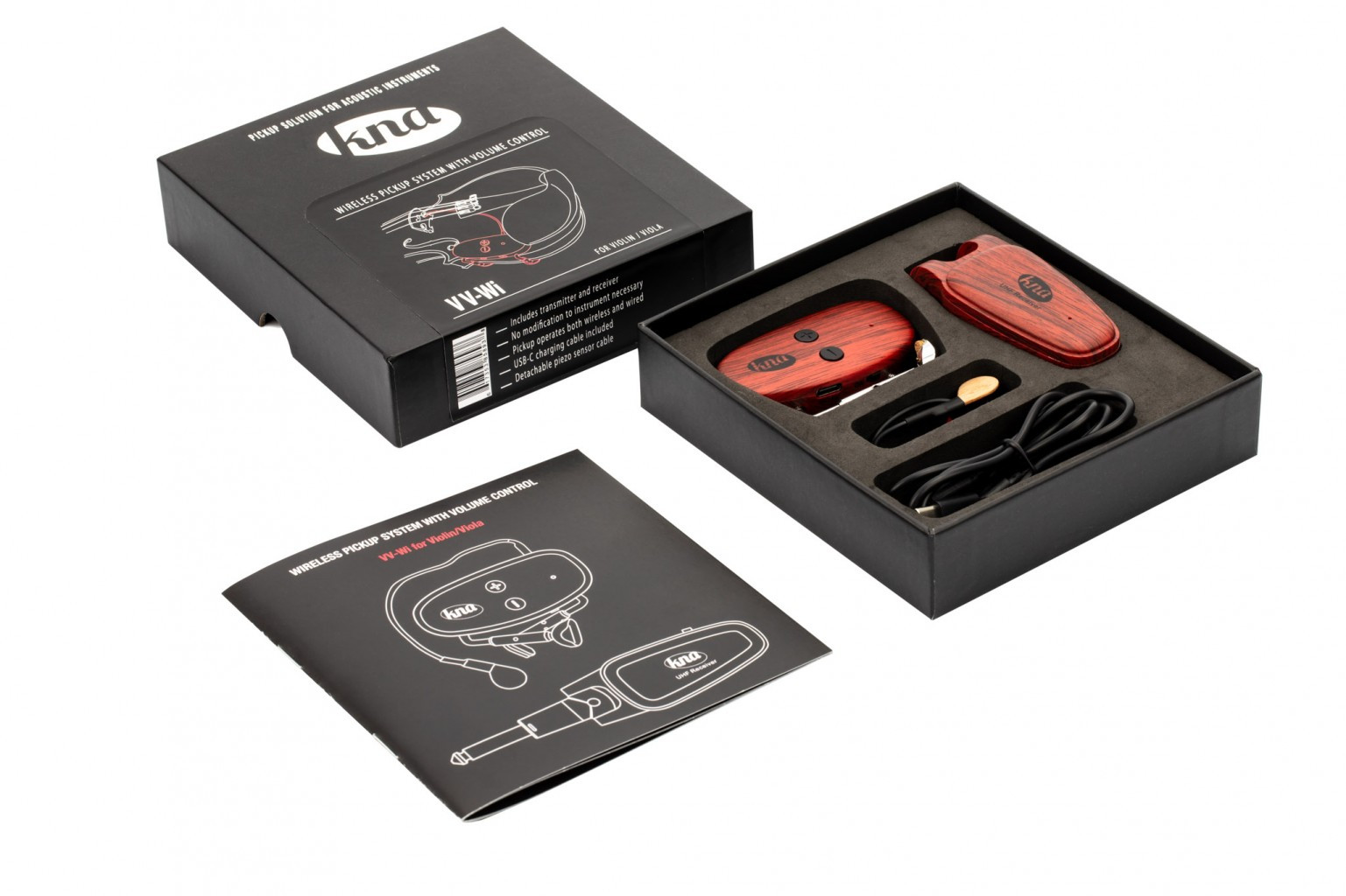 KNA VV-Wi Wireless Piezo Pickup For Violin/Viola