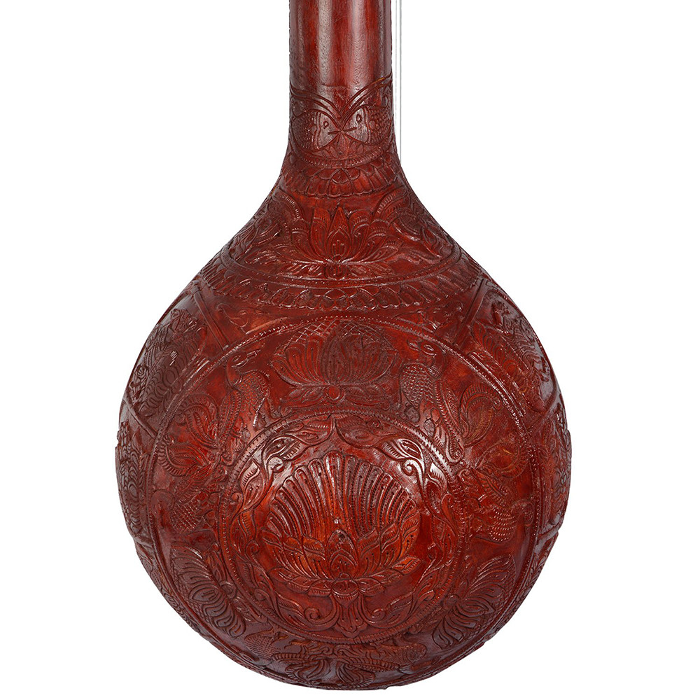 Indian Deep Carving Ekandam Veena Jackwood