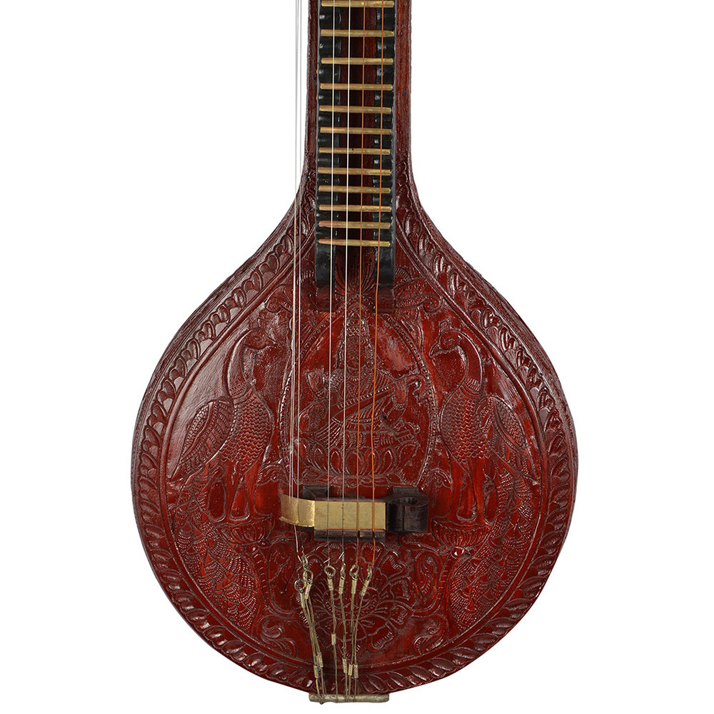 Indian Deep Carving Ekandam Veena Jackwood